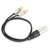 XLR Male to 2 RCA Audio Splitter Cable RCA to XLR Adapter Patch Cable for Mixing Console MicrophoneMale 0.5m / 1.6ft