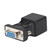 2PCS Thick Alloy DB9 Female to RJ45 Analog 720 1080I 1080P Adapter Connector for Computers