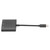 3 in 1 USB C to 3.5mm Audio Adapter Type C to 3.5mm and USB C Headphone Jack and Charging Port(Noir sidéral )