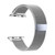 Replaceable Stainless Steel Watch Band Milanese Magnetic Buckle Strap Compatible with Apple Watch 2/3/4/5/6/se 38/40mm Silver