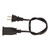 for NEMA 1 15P to 1 15R Cable 2 Prong Waterproof Flame Retardant Power Extension Cord   19.7in