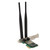 512AN MMW 300Mbps 2.4GHz 5.0GHz Mini PCIE Wireless WLAN Card Plug and Play PCIE to Mini PCIE Adapter for Laptop