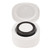 Smart Fitness Tracker Ring IP68 Waterproof Bluetooth Pedometer Smart Ring with LED Breath Light Charging Case for Android for IOS Inner Diameter 21.5mm Black