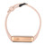 Smart Watch Alloy Silicone Glass 210mah 30m Waterproof LED Fitness Watch for Family Friendly Colleagues Pink Band Gold Shell
