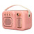Bluetooth Speaker Multifunction Bluetooth 4.1 EDR HiFi Stereo Deep Bass Mini Wireless Speaker for Home Outdoor Party Pink