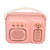 Bluetooth Speaker Multifunction Bluetooth 4.1 EDR HiFi Stereo Deep Bass Mini Wireless Speaker for Home Outdoor Party Pink