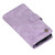 Wallet Phone Case PU TPU Magnetic Buckle Full Screen Protection Portable Built in Stand Function Zipper Case for Z Fold 3 Purple