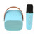 Bluetooth Speaker Microphone Set HD Stereo Rechargeable Retro Portable Karaoke Machine for Kids Adults Party Blue