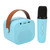 Bluetooth Speaker Microphone Set HD Stereo Rechargeable Retro Portable Karaoke Machine for Kids Adults Party Blue