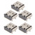 5pcs Game Handle Charging Port Type C Interface Replacement Gamepad Charging Socket for PS5