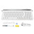 Red Switch Typewriter Mechanical Keyboard 100 Keys RGB Backlight Retro Bluetooth Gaming Keyboard for Windows for Android for IOS White