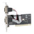 PCI to Dual Serial DB9 RS232 RS‑232 2 Port Extension Adapter Card for Desktops