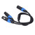 Microphone Y Splitter Cable 3 Pin Dual XLR Female to 3 Pin Male XLR Cable Anti Interference Hi Fi Sound Quality for Mixer Amplifier