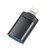 OTG Adapter Portable USB2.0 Adapter Mini Size Aluminum Alloy Material Plug and Play Wide Compatibility for iOS Devices Black