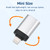 OTG Adapter Portable USB2.0 Adapter Mini Size Aluminum Alloy Material Plug and Play Wide Compatibility for iOS Devices Black