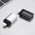 OTG Adapter Portable USB2.0 Adapter Mini Size Aluminum Alloy Material Plug and Play Wide Compatibility for iOS Devices Black