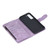 Wallet Phone Case PU Zipper Flip Wallet Protective Phone Cover with Magnetic Closure Holder for Galaxy S22 Plus Purple