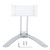 2 in 1 Kitchen Desktop Plate Aluminium Alloy Tablet PC Phone Hanging Wall Bathroom Bracketwhite