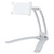 2 in 1 Kitchen Desktop Plate Aluminium Alloy Tablet PC Phone Hanging Wall Bathroom Bracketwhite