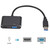 2 in 1 Compatible for USB to High Definition Multimedia Interface and VGA Adapter Cable Compatible for 1080p USB 3.0 to High Definition Multimedia Interface VGA Converter Support xp Windows 7 8 10