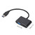 2 in 1 Compatible for USB to High Definition Multimedia Interface and VGA Adapter Cable Compatible for 1080p USB 3.0 to High Definition Multimedia Interface VGA Converter Support xp Windows 7 8 10