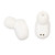 Wireless Earbuds Bluetooth 5.1 Mini Mirror Digital Display IPX7 Waterproof Earphones with Lanyard for Phones Tablet White