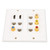 Ethernet Wall Plate HD Multimedia Interface CAT6 TV F Head RCA Coax Ethernet Wallplate for Home Office Hotel