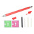 DoubleEnd Stylus Pen for Touch Screens Replacement High Sensitivity Tablet Stylus Pen for Ipad(Red )