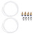 2*PTFE PTEE Tube  4*PC4 M6 Quick Fitting+4*PC4 M10 Straight Pneumatic Fitting Push