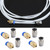 2*PTFE PTEE Tube  4*PC4 M6 Quick Fitting+4*PC4 M10 Straight Pneumatic Fitting Push