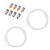 2*PTFE PTEE Tube  4*PC4 M6 Quick Fitting+4*PC4 M10 Straight Pneumatic Fitting Push