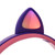 Glowing Cat Ear Headphones 7 Color Breathing Lights Foldable Over Ear Music Headset Wireless BT5.3 Earphone with Mic AUX IN TF Card MP3 Player FM Mode Rechargeable 400mAh Battery
