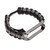 Umbrella Cord Wrist Strap for Xiaomi Mi Band 6/5 NFC Watch Adjustable Replacement WristbandBlack Gray