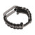Umbrella Cord Wrist Strap for Xiaomi Mi Band 6/5 NFC Watch Adjustable Replacement WristbandBlack Gray