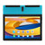 10.1 Inch Tablet 6GB RAM 128GB ROM Octa Core Processor Support 2.4GHz FHD 6000mAh 5G WiFi Tablet for Android 10 100‑240V AU Plug Blue