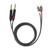 1.5M Gold Plated Plug Aluminum Alloy Housing Dual RCA to Dual 6.35 Mono Audio Cable