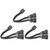 3Pcs 4Pin 1 to 2 Sleeved YSplitter Adapter Cable Computer Case Fan Power Supply
