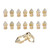 30PCS 3D Printer Nozzle Kit 1.75mm Filament Extruder Print Head Printer Accessory