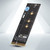 M.2 Nvme Key M SSD to PCI- E 4X Vertical Riser Card with Heat Sink for M.2 2230 / 2242 / 2260 /2280