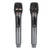 2pcs Wireless Microphone Dynamic Cordless Microphone LED Display Handheld Microphone for Home KTV Stage