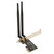 PCIE Ethernet Card Adaptive High Speed 300M PCIE Wireless Ethernet Network Card Adapter for Windows for Linux for OS X