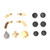 Gamepad Swap Joysticks Paddles Accessory Replacement for Xbox One Elite Series 2 ControllerGolden