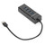 USB 3.0 HUB 4 Ports High Speed Slim Lightweight Hot Plug USB Splitter for Windows / OS X / Linux