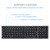 Foldable BT Wireless Keyboard Portable Keyboard Pocket-size Keyboard Support Android Windows IOS Smartphone and Tablet Grey