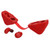 Bluetooth Headphones Wireless Noise Reduction Portable Intelligent Touch Control EarphonesRed