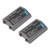 2pcs EN EL18 18A Camera Battery Replacement 3000mah for Nikon D4 D4S D5 D6 Digital SLR for D850 D800 D500 Camera Handles for MB D12 MB D17 MB D18 Battery Case