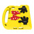 Kids Tablet Cover for TAB M10 for Galaxy TAB S6 for MatePad Precise Cut Adjustable Angle Nontoxic Cartoon Tablet Case Yellow