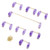 Mechanical Keyboard Stabilizer 2 Specifications with Golden Wire Keycap Accessory for DIYTransparent Purple