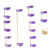 Mechanical Keyboard Stabilizer 2 Specifications with Golden Wire Keycap Accessory for DIYTransparent Purple