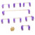 Mechanical Keyboard Stabilizer 2 Specifications with Golden Wire Keycap Accessory for DIYTransparent Purple